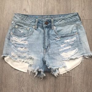 American Eagle High Waisted Denim Shorts